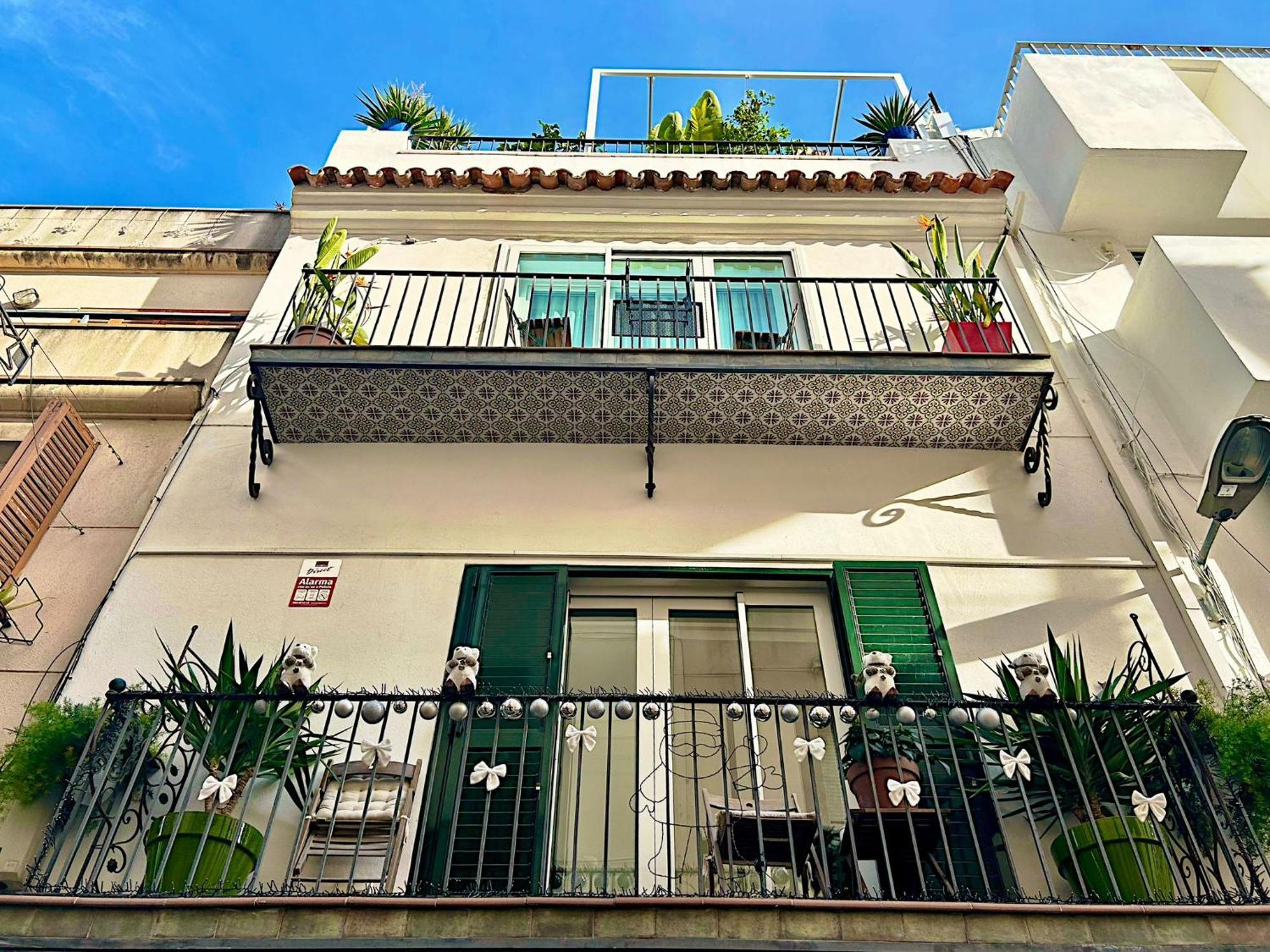 Abbott Apartment - 1 Min From The Beach - 100M2 - Sleeps 8 Sitges Exterior foto